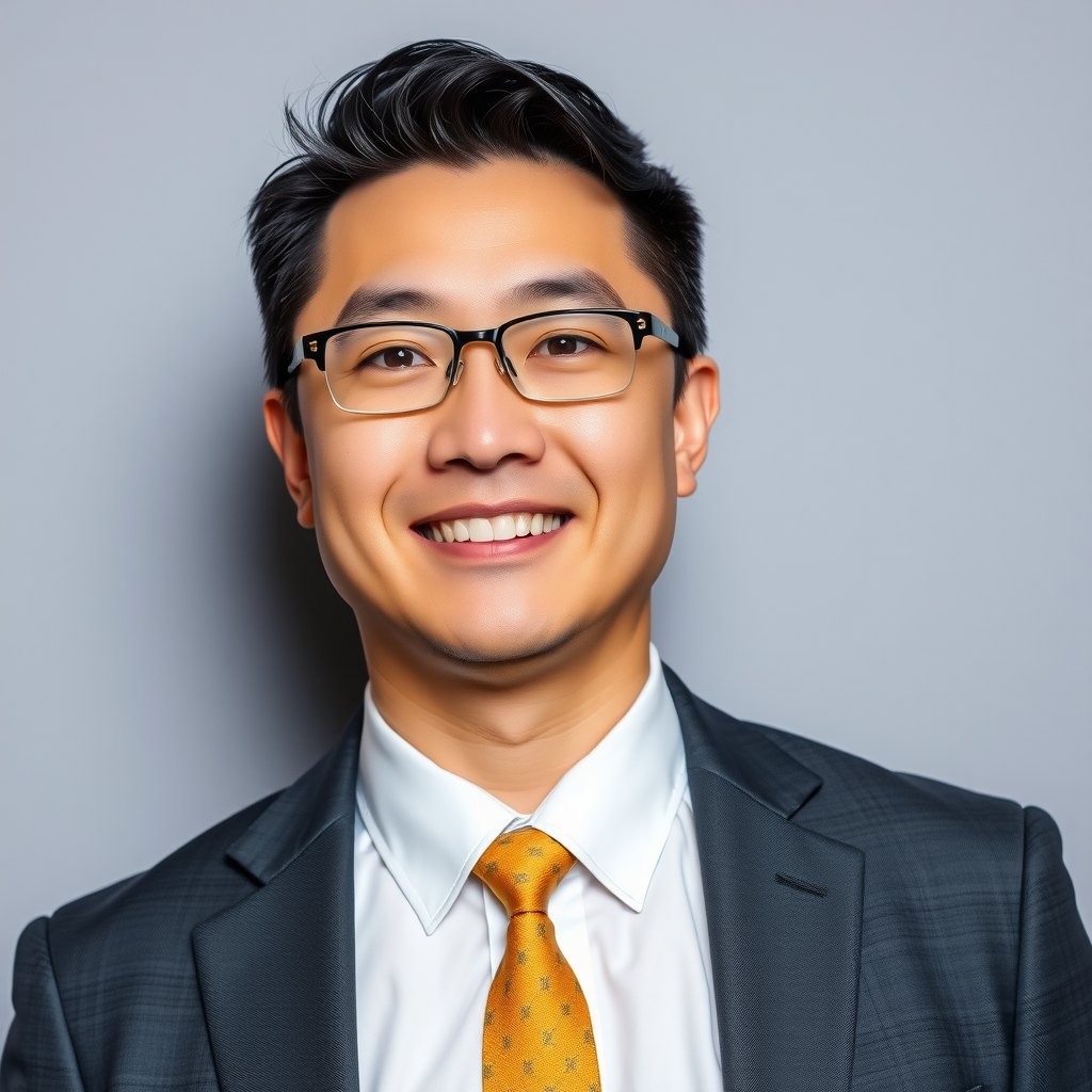 Professional headshot of Michael Chen, Director of Development, wearing business attire with an engaging, professional demeanor, against a neutral background